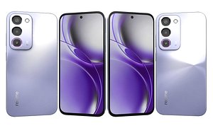 3D model Realme P4R 5G Lavender Glare