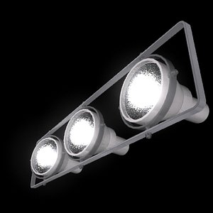 3d model rigged track lighting