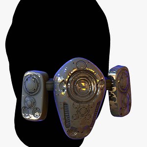 3D model 3D 3D Gas mask respirator scifi futuristic model