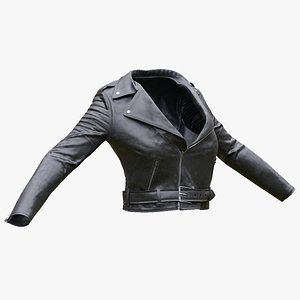 3D Womens Leather Jacket