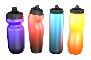 Sports Bottle Set 3D model