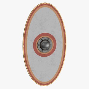 Roman Round Shield 01 3D