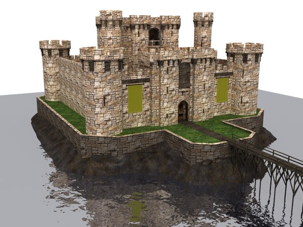 3d medieval castle model
