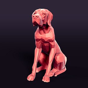 3D Dog Statue