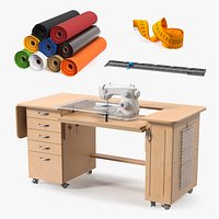 Textile Manufacturing Work Tools Collection