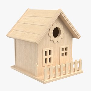 birdhouse pbr polys 3D