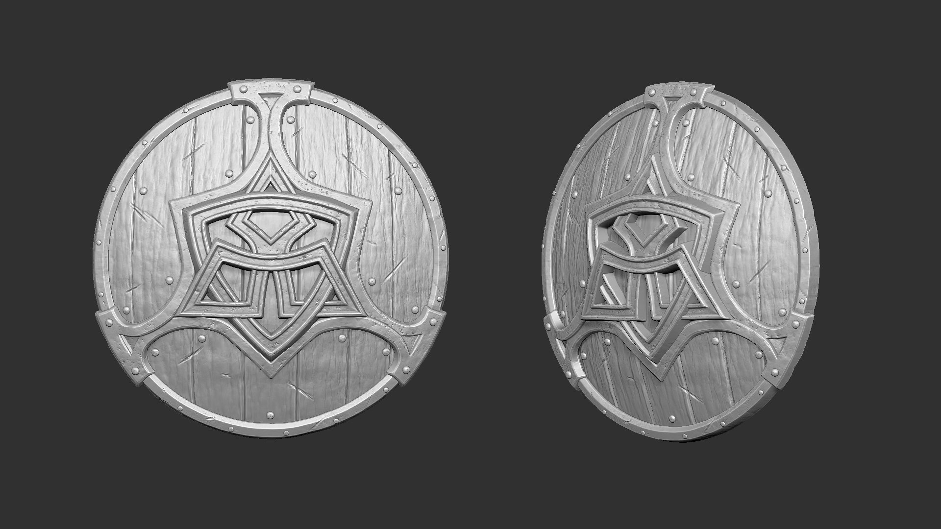 3D - shield model https://p.turbosquid.com/ts-thumb/uD/iwY9vt/F3N5Ln1Y/shieldcollection_c01/jpg/1602775822/1920x1080/fit_q87/42c5d50e0be9b1393461f25587d41a7303af8b1f/shieldcollection_c01.jpg