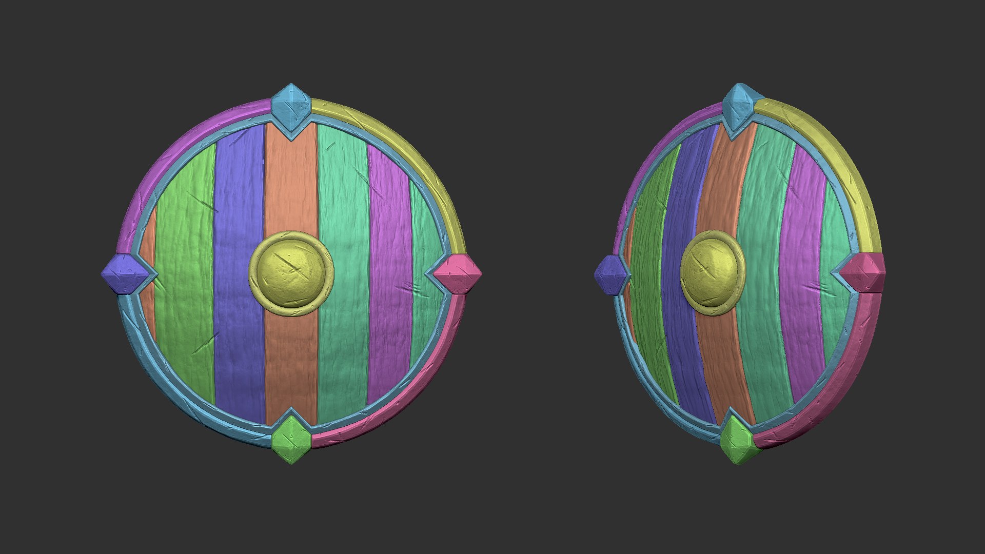 3D - shield model https://p.turbosquid.com/ts-thumb/uD/iwY9vt/UqdD31V7/shieldcollection_f02/jpg/1602775852/1920x1080/fit_q87/c50482e63ba3df384b521c340275188c22c5ff0e/shieldcollection_f02.jpg