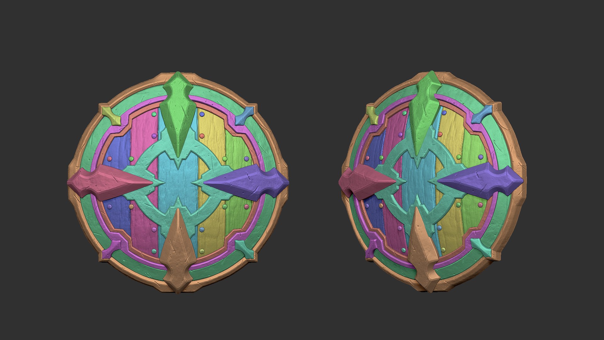 3D - shield model https://p.turbosquid.com/ts-thumb/uD/iwY9vt/Vg5Dr3Yt/shieldcollection_n02/jpg/1602775924/1920x1080/fit_q87/0350759a99e32e3477383343bcb55375c80d0420/shieldcollection_n02.jpg