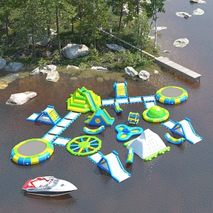 Aqua inflatable Trampoline