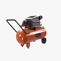 Portable Air Compressor 3D Model
