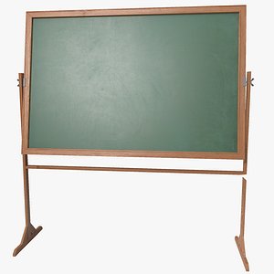 3d chalkboard board model