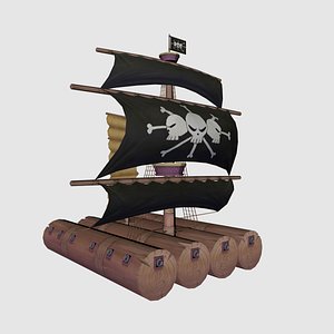 Blackbeards Raft 3D model
