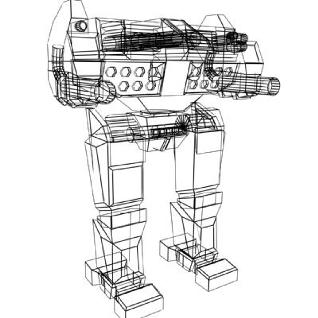 Free Mechwarrior Mech 3d Model