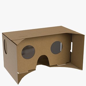 3D model Cardboard vr ar headset