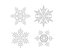Snowflakes set v1