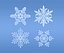 Snowflakes set v1