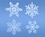 Snowflakes set v1