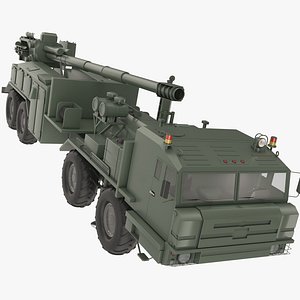 Malva 2s43 Self-Propelled Howitzer 3D model