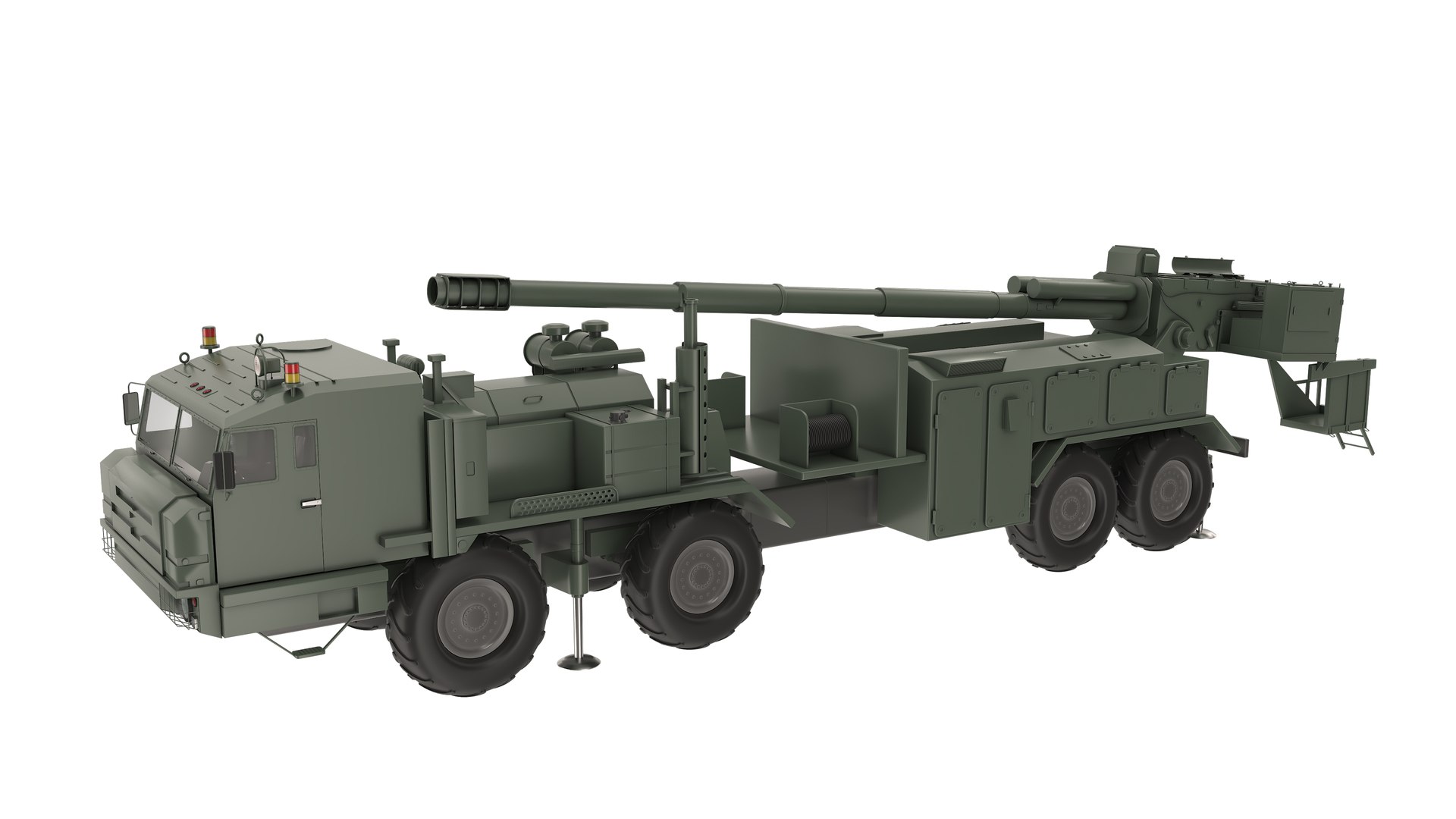 Malva 2s43 Self-Propelled Howitzer 3D Model - TurboSquid 2263818