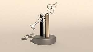 decorative moving table accessory 3D