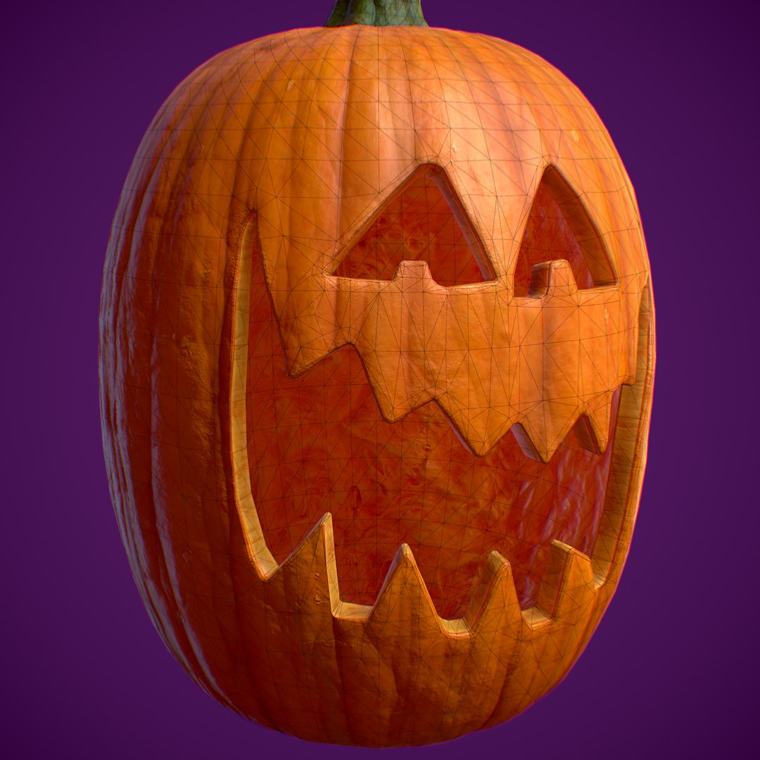 3D Pumpkin Halloween Big PBR 4K - TurboSquid 1972880