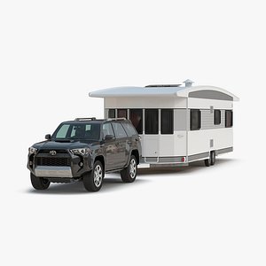 Toyota 4Runner and Hobby Caravan Landhaus