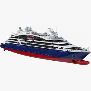 3D Cruise ship Le Jacques-Cartier