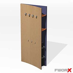 3d model coat rack