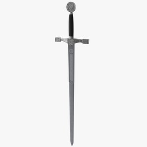 3d model sword excalibur