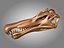 skeletons carnivorous dinosaurs allosaurus 3D model