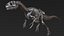 skeletons carnivorous dinosaurs allosaurus 3D model