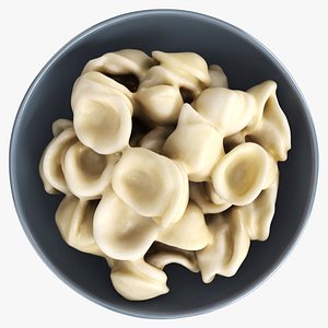 Cooked pasta orecchiette