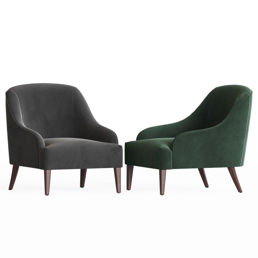 3D Shiflet Armchair Wayfair Model - TurboSquid 1551885