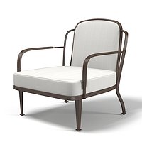 Mcguire Bowmont Outdoor Lounge Chair Barbara Barry art deco