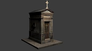 3D weathered mausoleum