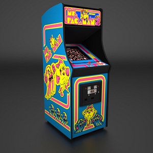 Ms. Pac-Man Arcade Low Poly