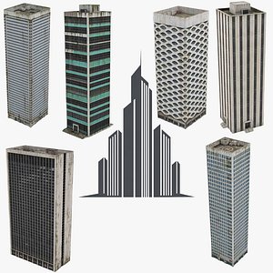 Skyscrapers Collection 3D model