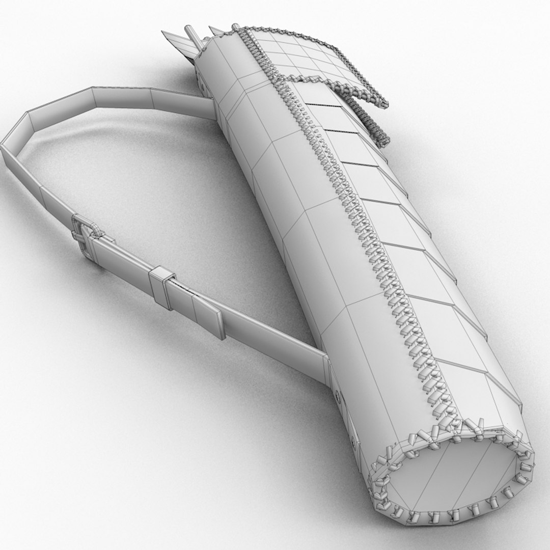 3d model arrows quiver