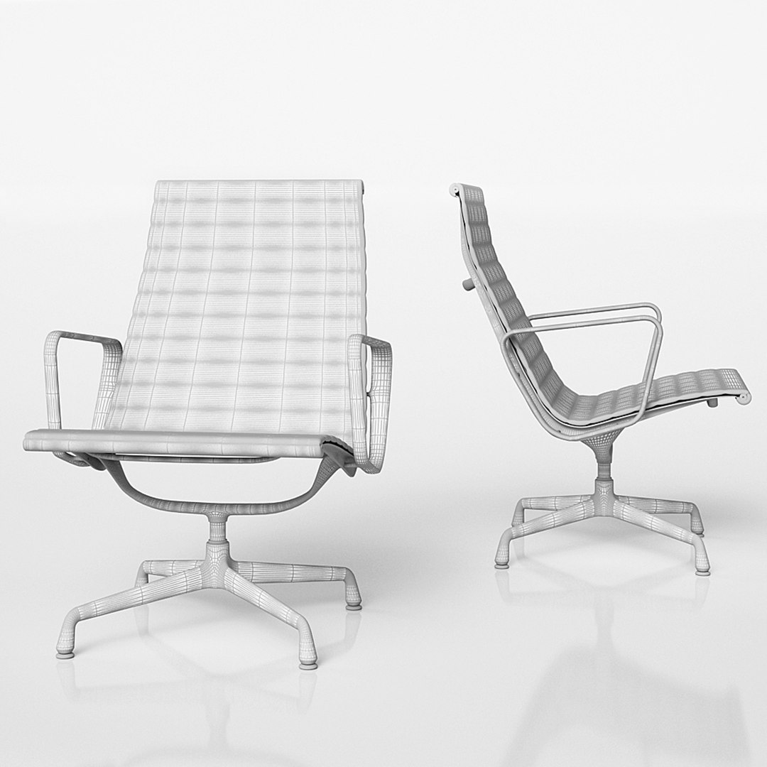 Aluminium ea 115 vitra chair 3D model TurboSquid 1281857