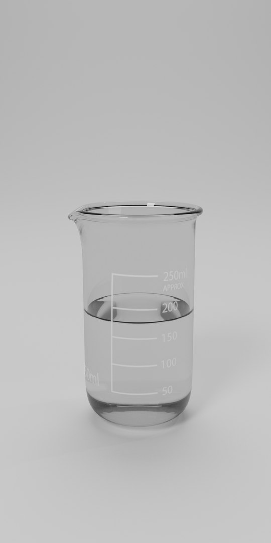 3D 250ml Glass Beaker Stirring - TurboSquid 1270905