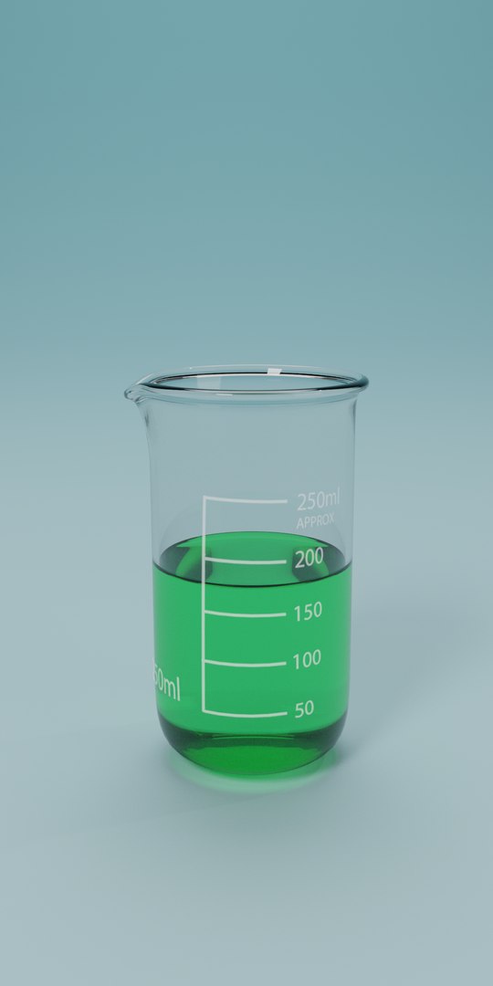 3D 250ml Glass Beaker Stirring - TurboSquid 1270905