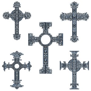 5 Christian cross V 07 3D model
