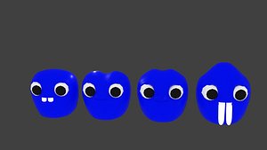 blob face 3D model