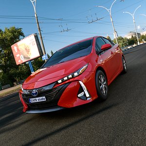 3D 2022 Toyota Prius Prime model