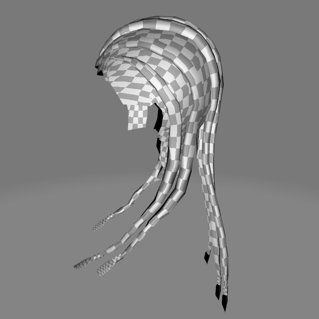 Dread Breaided Hair Model - TurboSquid 2226384