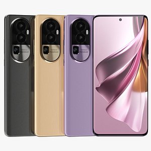 3D OPPO Reno 10 Pro Plus All ColorS model