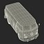 Volkswagen Type 2 Panel Van Simple Interior Green 2 3D Model