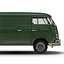 Volkswagen Type 2 Panel Van Simple Interior Green 2 3D Model