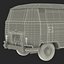 Volkswagen Type 2 Panel Van Simple Interior Green 2 3D Model